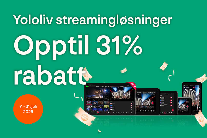 Streamingstudio fra Yololiv